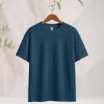 Men’s Drop Shoulder Solid Petrol colour T-shirt