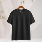 Men’s Drop Shoulder Solid Black colour T-shirt