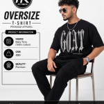 GOAT Drop Shoulder T-shirt Black